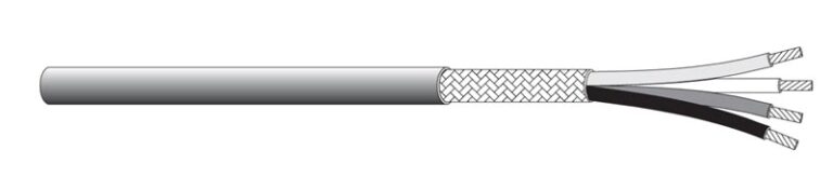 Cavo Schermato 24 AWG Harbour MIL-W-16878/4 Tipo E Teflon – 25 Piedi, Conduttori In Rame Argentato